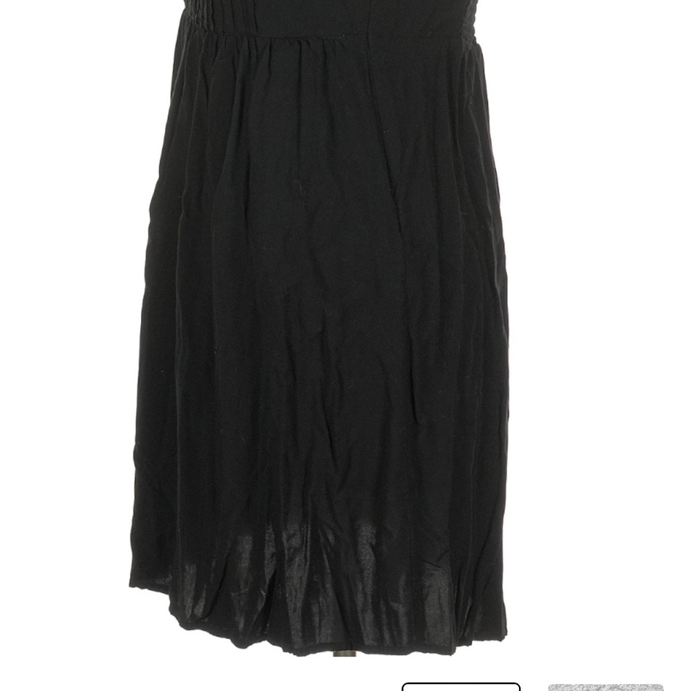 Old Navy Black Ruched Spaghetti Strap Mini Dress